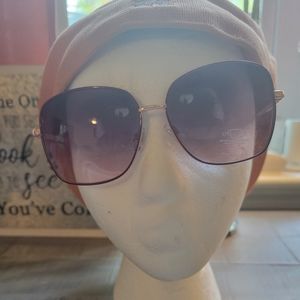 Oscar De La Renta RedTrim Sunglasses